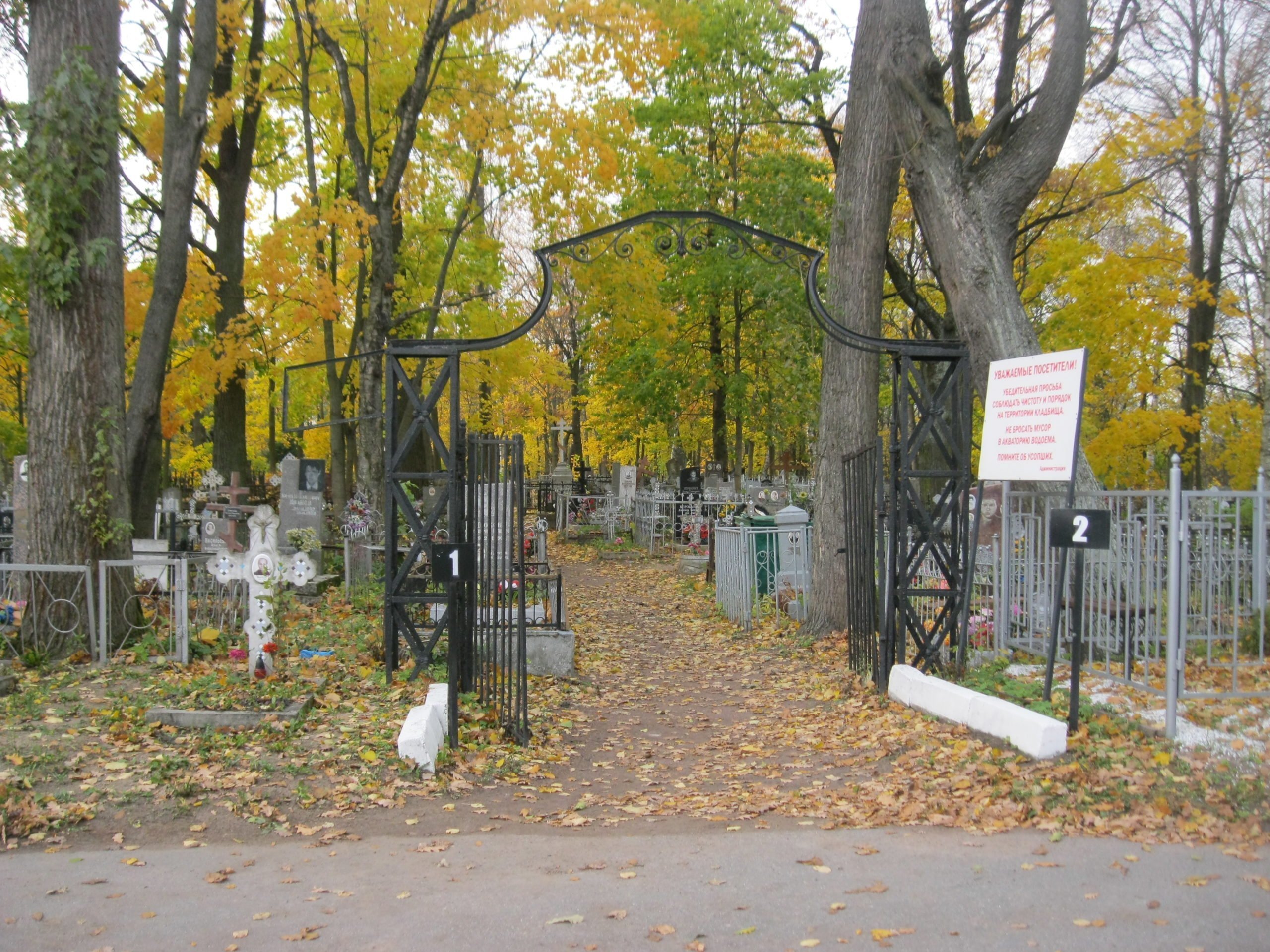 Стрельнинское кладбище,п Стрельна