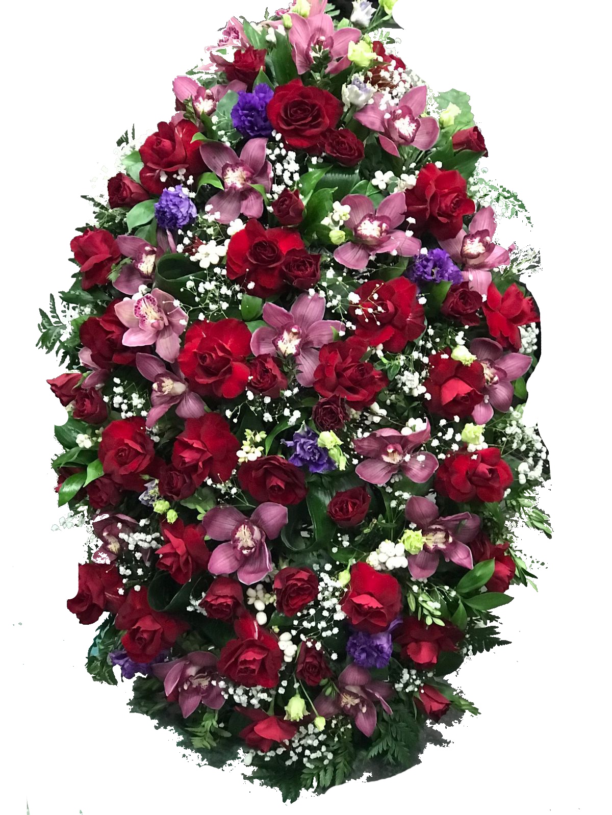 Венок из живых цветов — 120 см ВЖ-4
