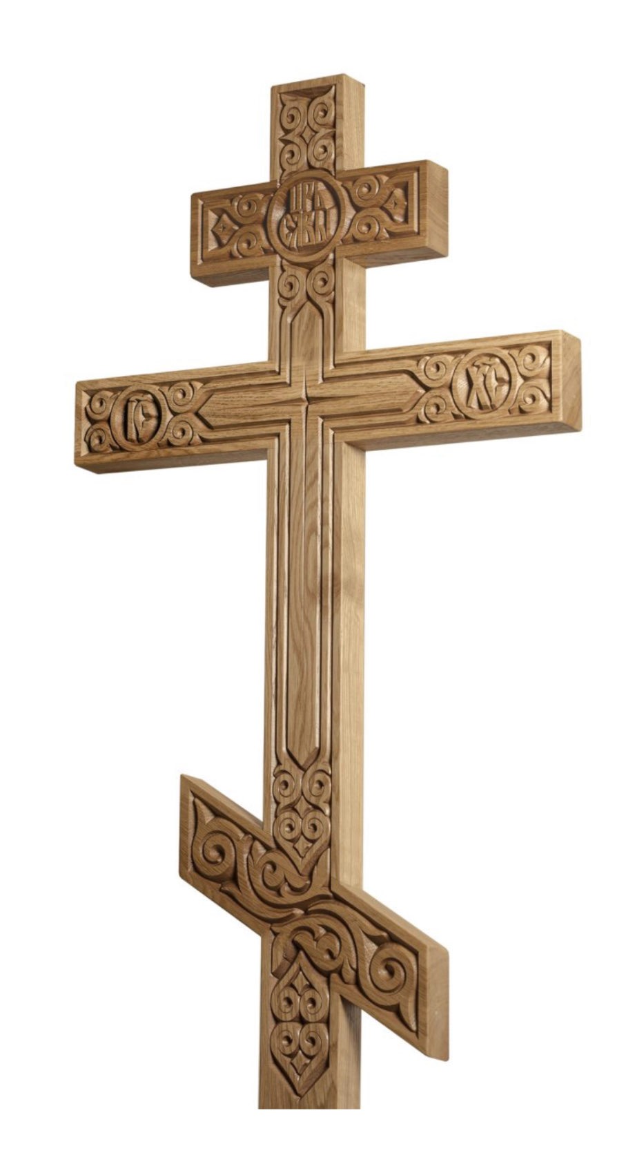 Крест дубовый «Узорный»