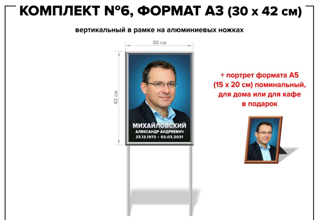 Комплект №6, формат А3 (30*42 см) арт. K6-A3-1 | Большой выбор ритуальных  товаров