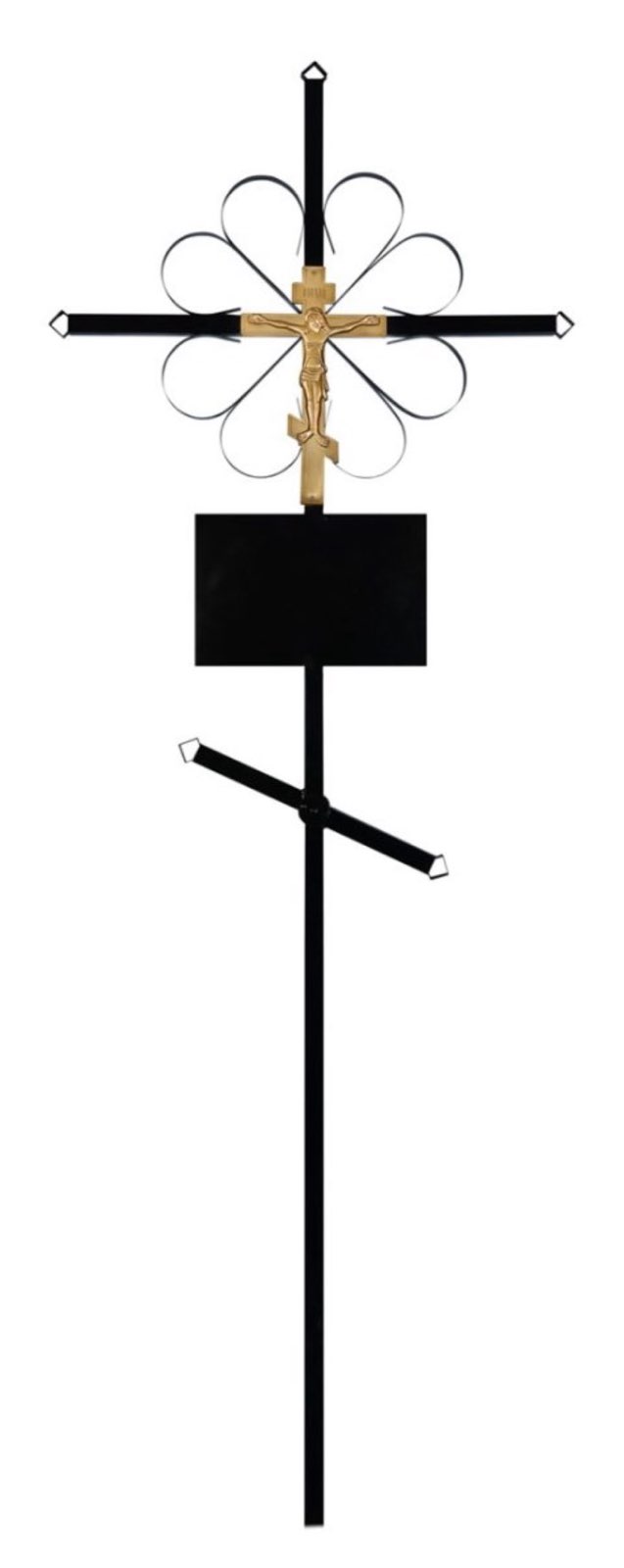 Крест на могилу металлический «стандарт»