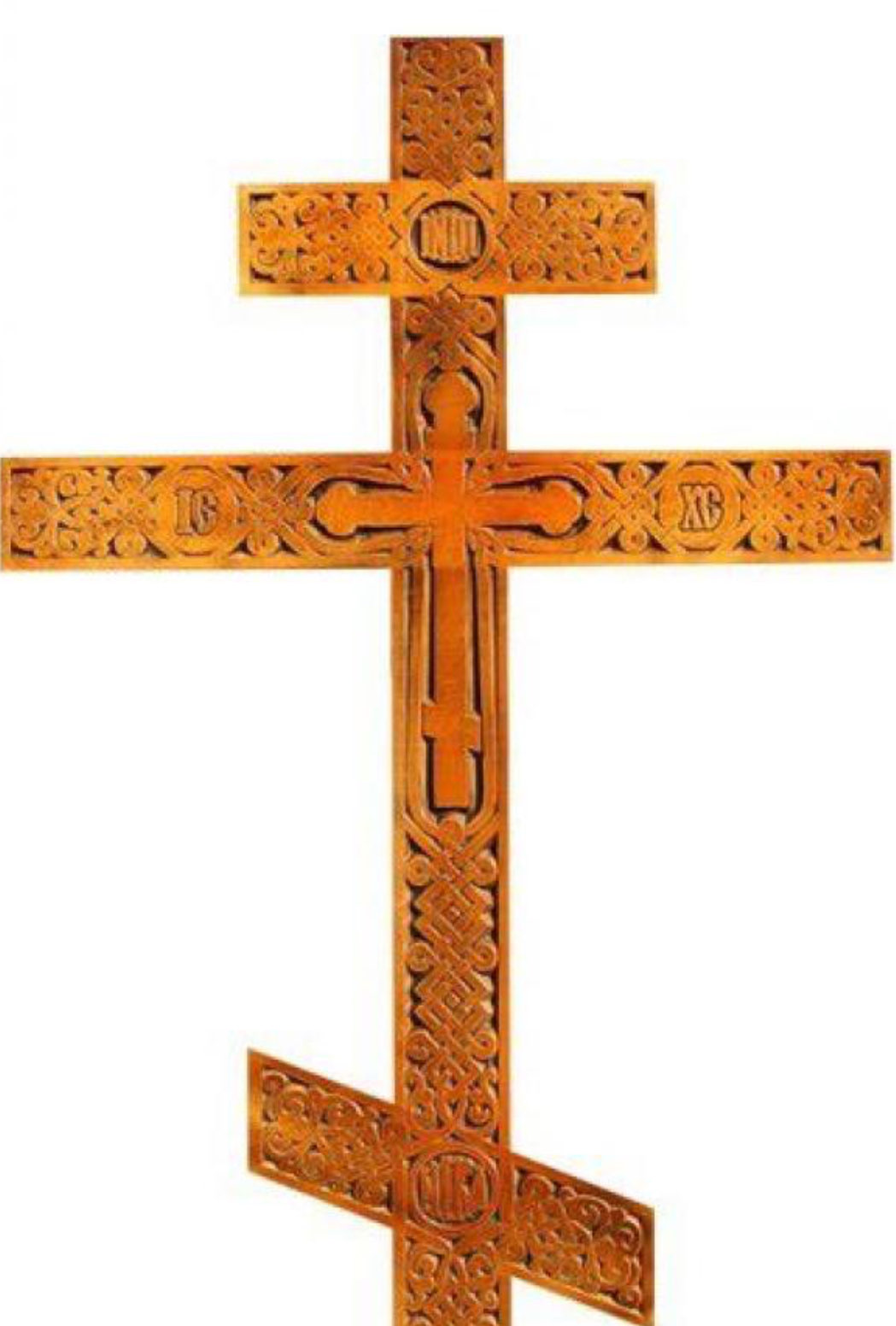 Крест на могилу сосновый «бесконечность классика»